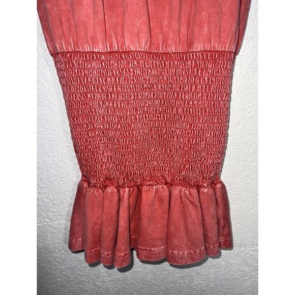 Ser.o.ya Retrofete Smocked Mini Dress 100% Cotton Halter Top Size Small NEW C1 - Picture 3 of 10